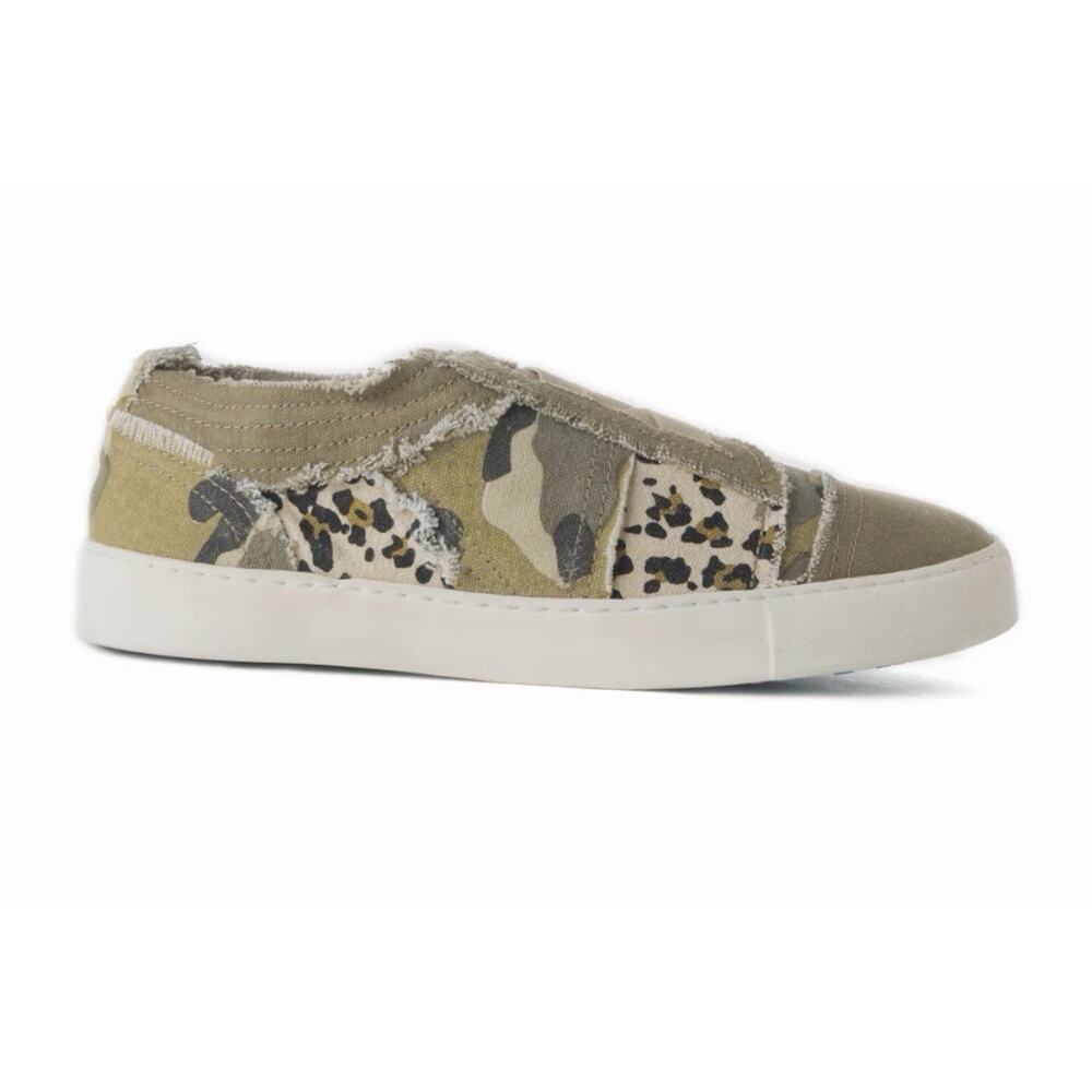 Myra Bag Women’s Size 10 Camo Leopard Slip On Sneakers Casual Canvas Shoes